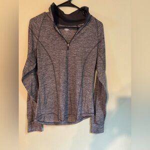 Old Navy Charcoal Quarter-Zip Pullover